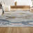 Kingdarr T-Rex Modern Kids Machine-Washable Rug-1153086216-1179495564