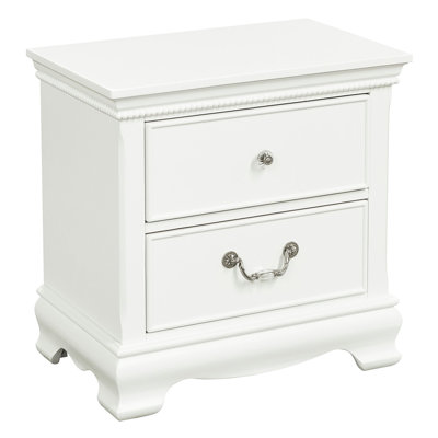 White Wood Nightstand For Bedroom, 5 Drawers, Modern Bedroom Must Traditional Nightstand, White, Drawers Beauty