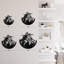 Montagnes et pins, décoration murale abstraite moderne minimaliste, décoration murale en métal-124839723-124839727