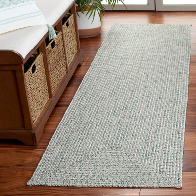 Tapis bleu foncé / ivoire tissé à la main Trombetta