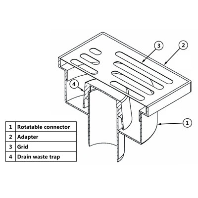 Clarisabel 15cm Grid Waste