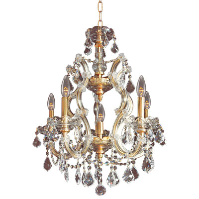 Carlye 6 - Light Dimmable Tiered Chandelier