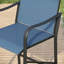  Ensemble de bar de patio 3 pièces avec table de bar carrée et chaises de bar en polyester enduit de PVC-1307983937