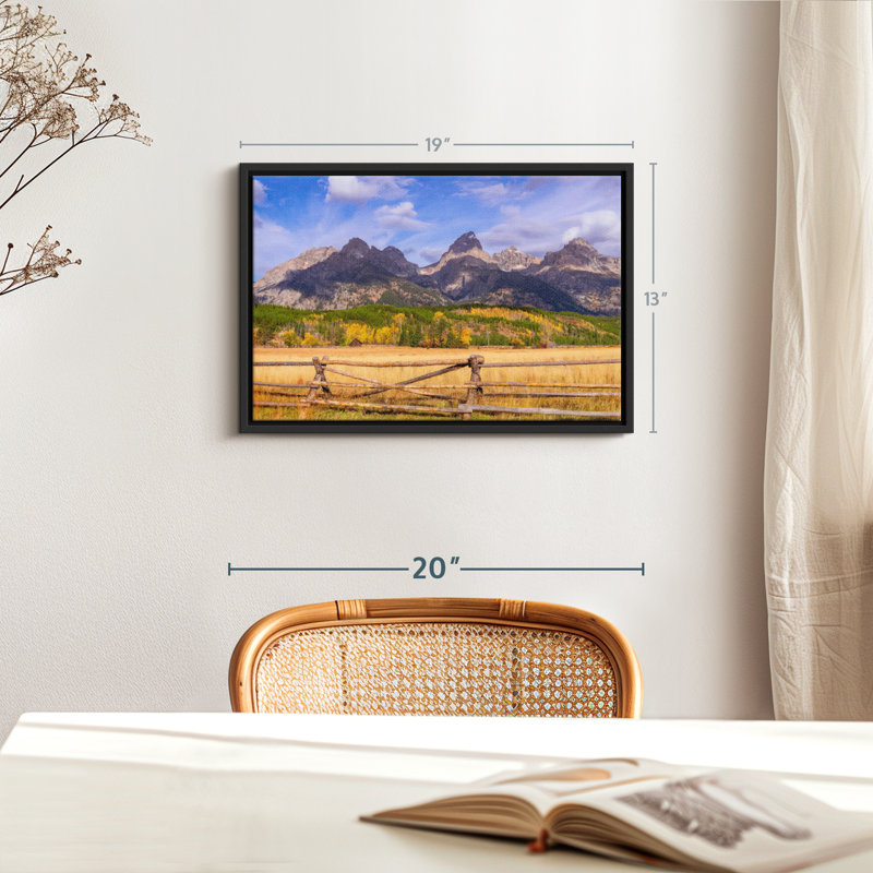 Impression sur toile Grand Teton, H 13 po x l 19 po