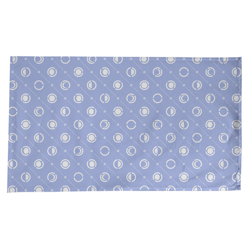 Classic Moon Phases Tablecloth, Blue/White