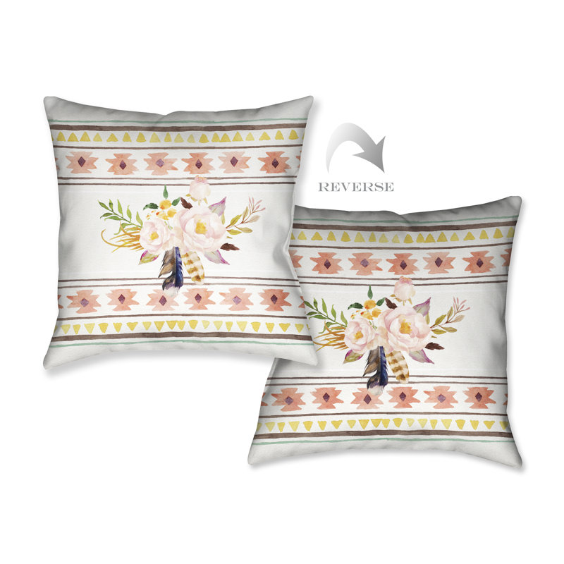 Coussin ii Tribal Flowers