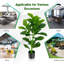 Faux Fiddle Leaf Fig Tree in Pot-452357423
