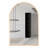 24x32 Inch Gold Metal Framed Arched Bathroom Wall Mirror
