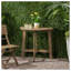 Table bistro pliante en bois d'acacia gris