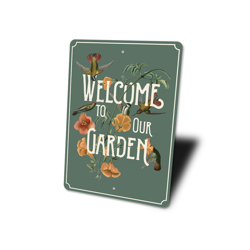 Panneau de jardin en aluminium, H 18 po x l 12 po x P 0,06 po