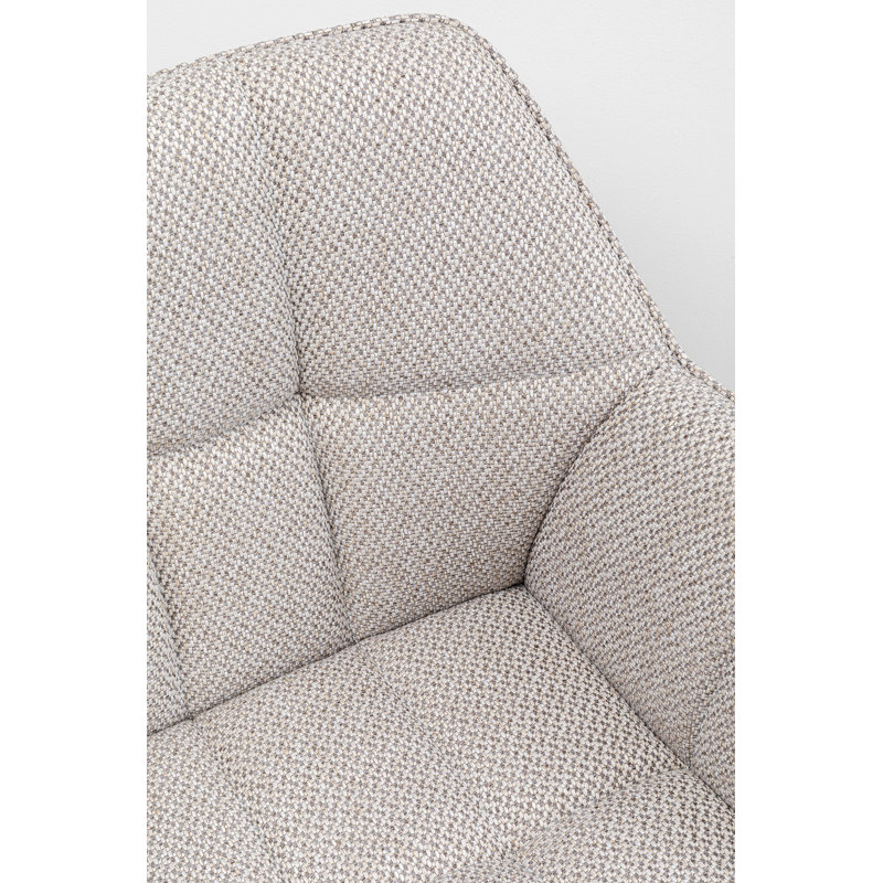 Thinktank swivel chair in beige, Grey/Brown/Blue