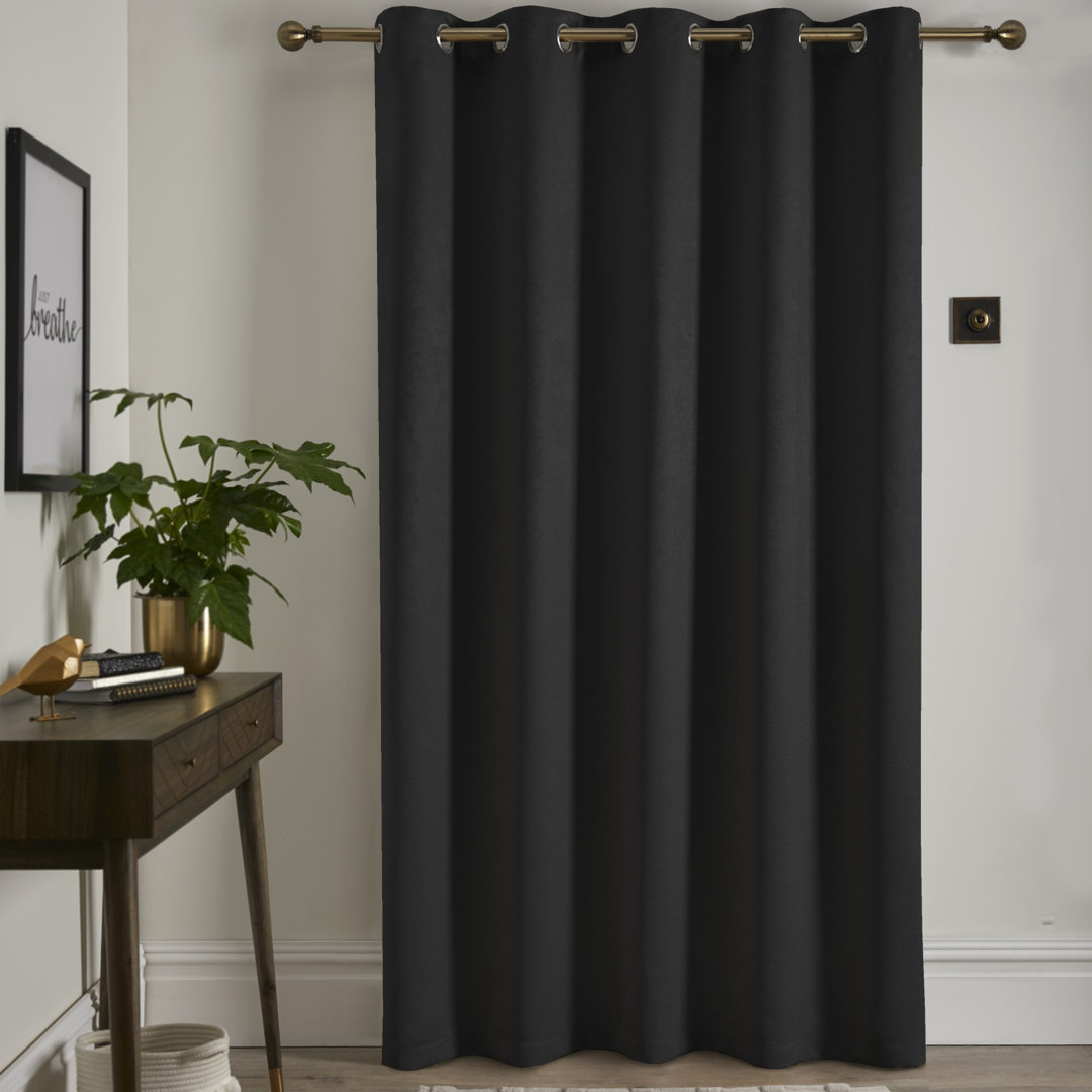 Strata Semi Sheer Door Curtain Single Panel