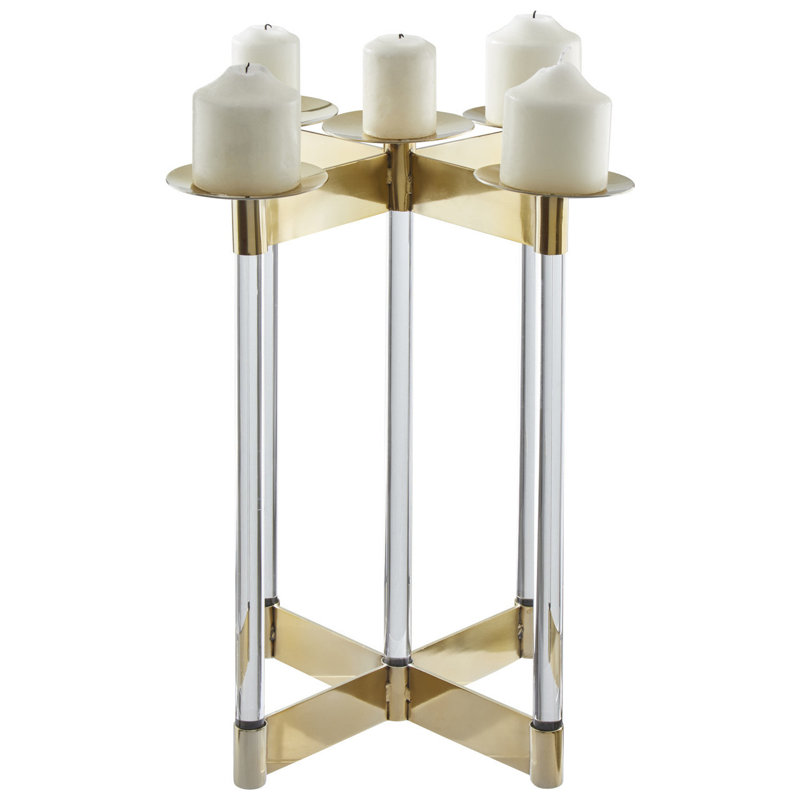 Ann Tabletop Lantern, Gold