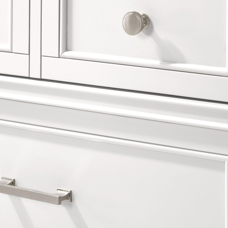 Commode 6 tiroirs Abbate, Blanc