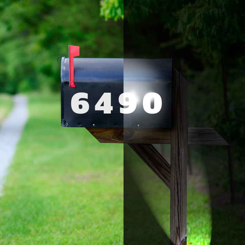 Non-Wall Damaging Mailbox Decal, 3" H x 3" W