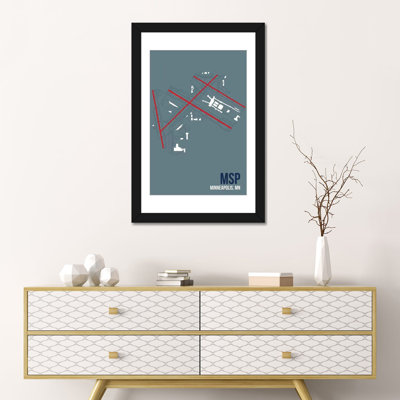 "Minneapolis-Saint Paul" par 08 left-impression d’art graphique sur toile