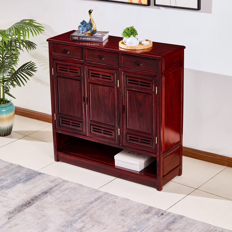 Armoire à chaussures en bois massif