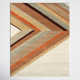 Chevron Handmade Tufted Wool Brown/Beige Area Rug
