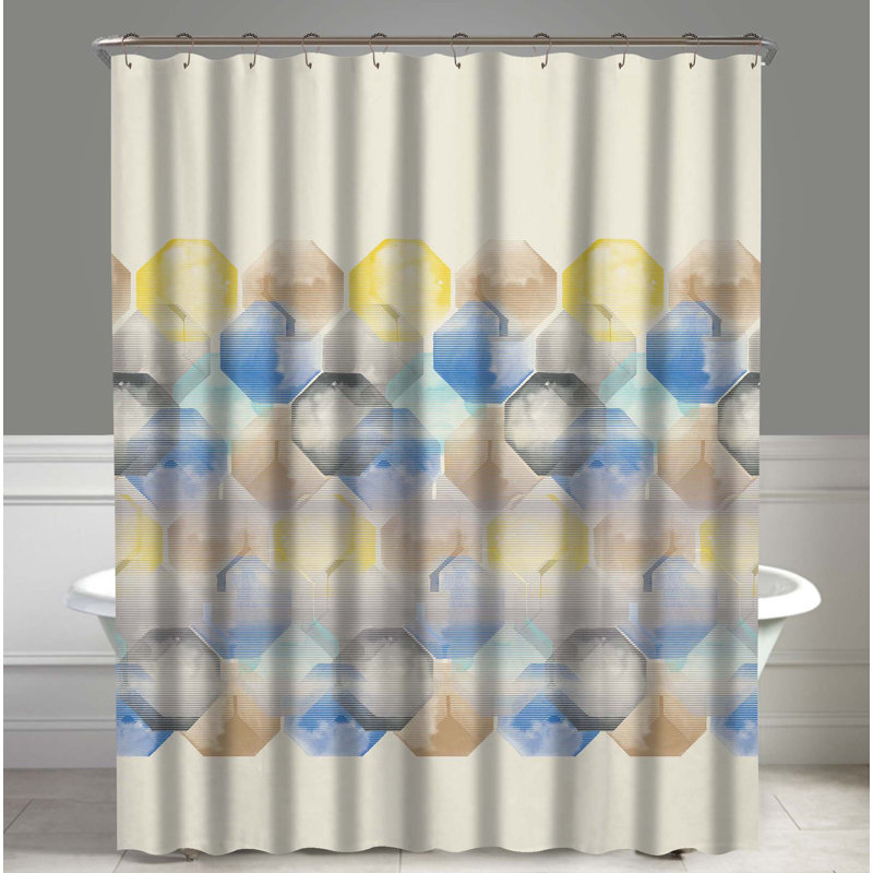 Rideau de douche simple Howard, Multicolore