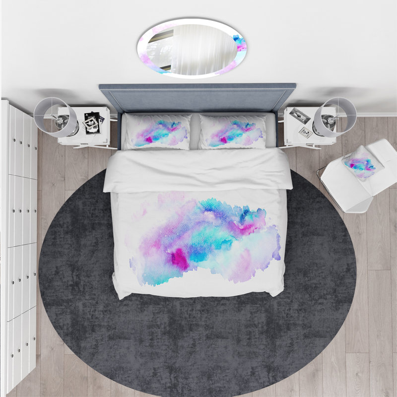 Ensemble de housse de couette designart andcomposition, Housse simple + 1 taie décorative