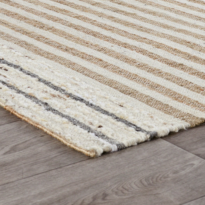 Pego Striped Area Rug, Rectangle 9' x 12'