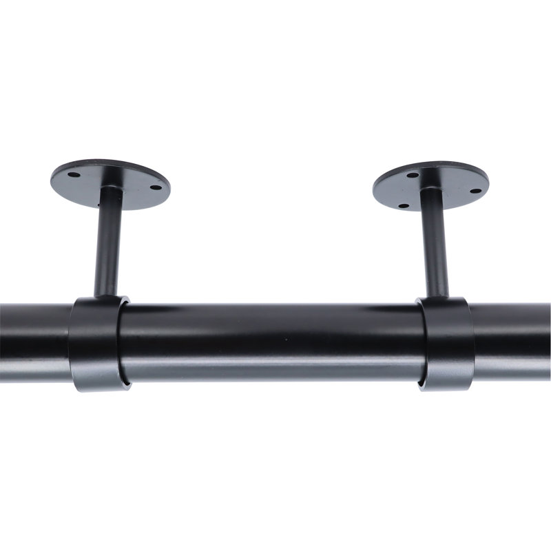 Supports de plafond Meriville, pour tringles à rideaux jusqu'à 1 ¼ po de diamètre, Noir