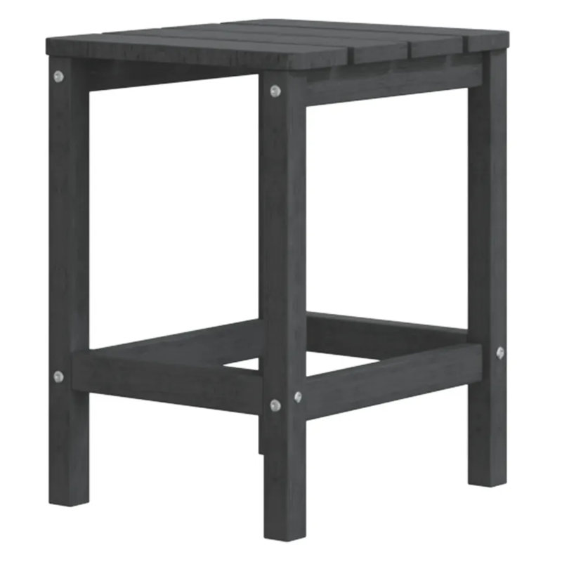 Raunds Square Metal Outdoor Side Table , 38cm cm W 38cm cm D, Anthracite