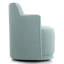Fauteuil de meuble-lavabo pivotant rembourré en tissu entièrement assemblé-482920867