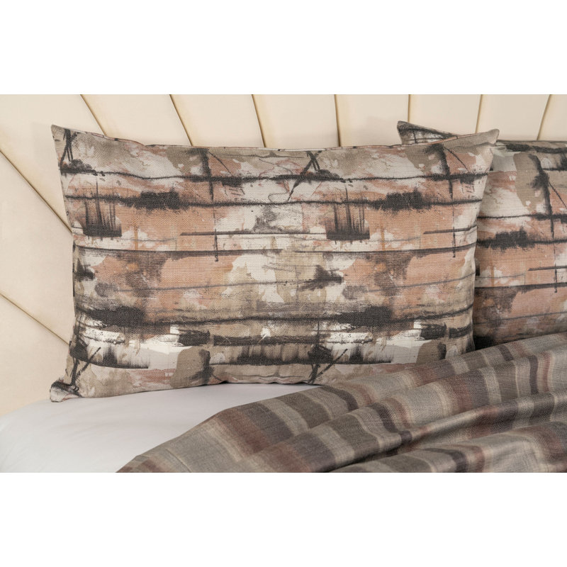 Spry Smoke Duvet Cover & Insert Set, TwinDuvetCover&Insert+1StandardShams+2ThrowPillow