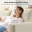 4 Seater Corduroy Sofa-1194665176
