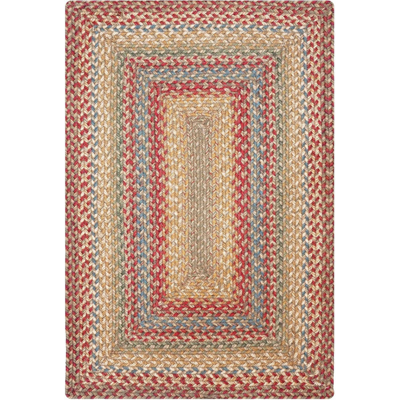 Tapis réversible en jute tressé Culzean, Rectangle 8 pi x 10 pi