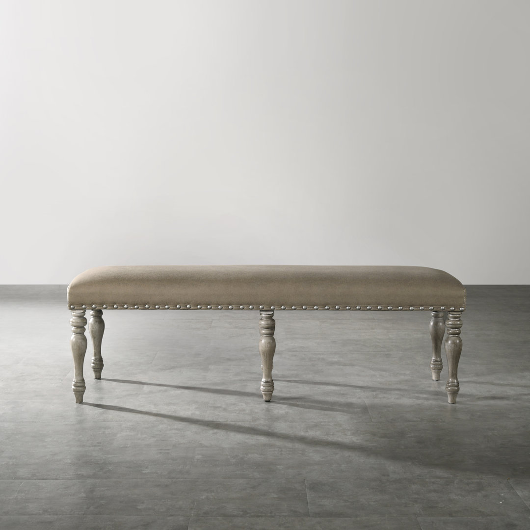 Dasher Microfiber / Microsuede Upholstered Bench One Allium Way®