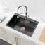 27" Single Bowl Stainless Steel Kitchen Sink Overmount Handmade Sink-115380559