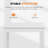 White Square Dining Table 29.5", Solid Wood Legs Kitchen Table, Modern Compact Table for Small Space & Apartment