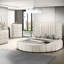 Lit rond très grand tapissier Eastern, rangement inclus, charge, glamour de chambre