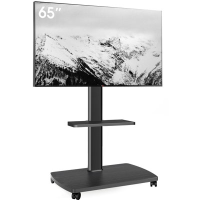 Meuble télé mobile au sol, adapté pour 32-65 pouces