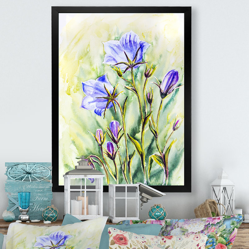 «Summer Natural Foliage Mauve Bouquet», reproduction d'art sur toile, H 40 po x l 30 po x P 1,5 po