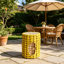 Tabouret décoratif multifonctionnel en résine en forme d'épi de maïs pour la maison et le jardin