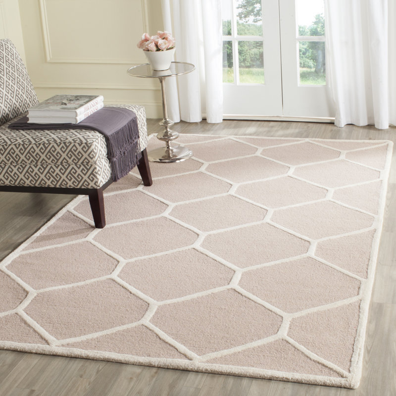 Cannen Hand Tufted Wool Geometric Rug, Runner 2'6" x 6'
