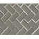 2" x 4" Glass Bevel Herringbone Mesh-Mounted Mosaic Tile