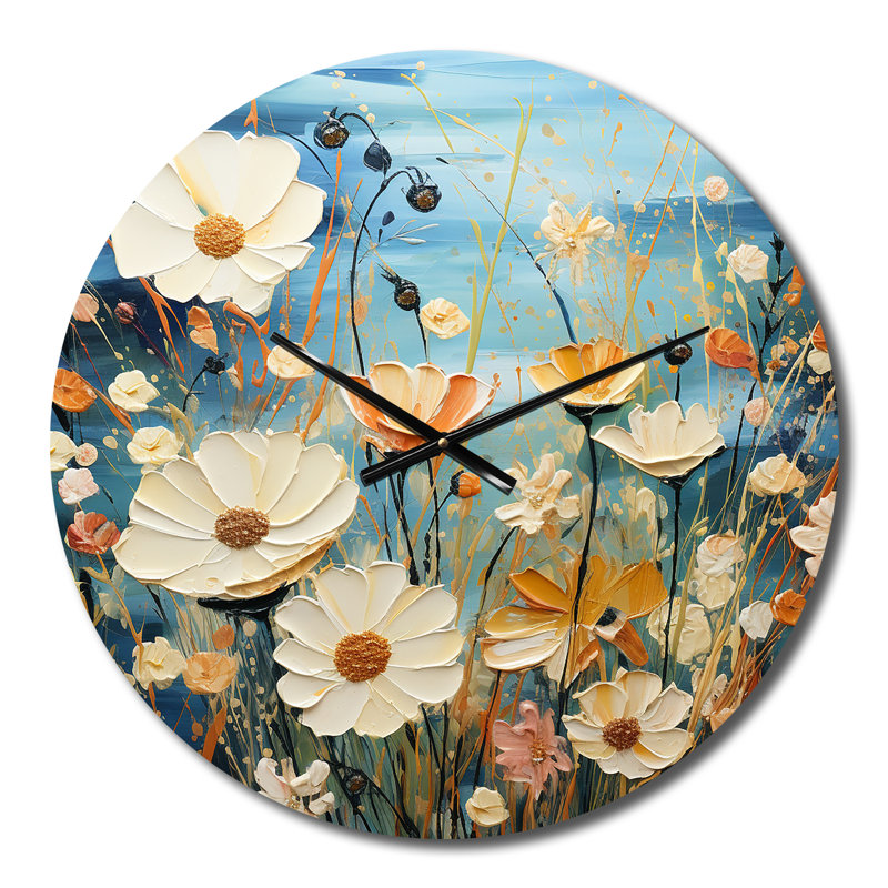 Chantele - Horloge murale florale, Petit