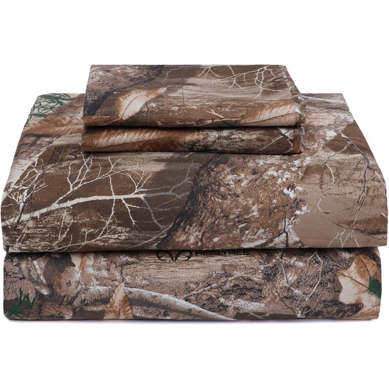 Ensemble de draps pour lit simple 3 pièces VISI-One Realtree Max-7, Twin, Realtree Max-7 Camouflage