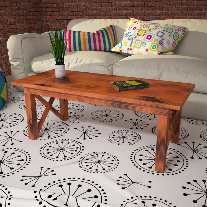Solid Wood Coffee Table, Brown