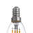 4.5W C35 LED Candelabra Bulb, 40W Equivalent, Dimmable, 2700K Warm White, Clear Glass