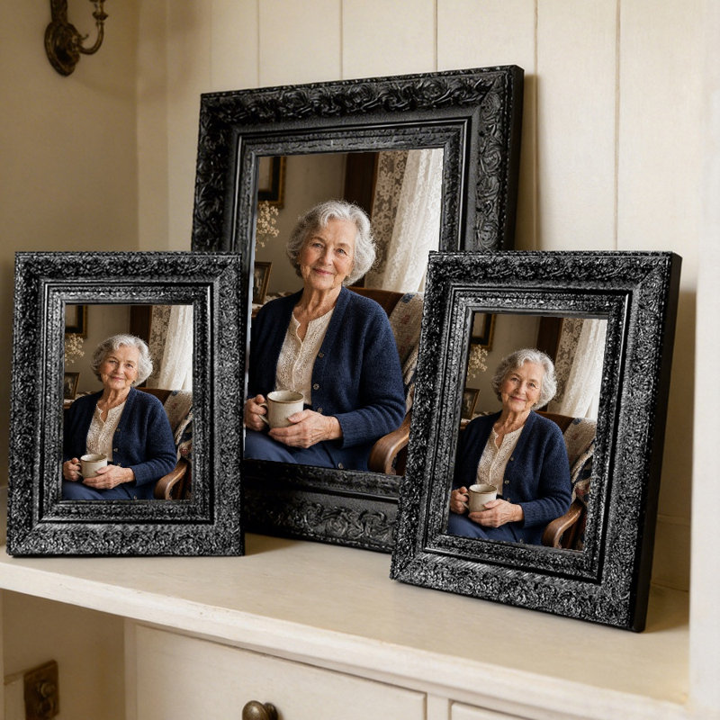 Cadre photo noir 1PC 5 po x 7 po avec cadre PS noir