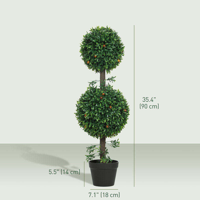 Ensemble de 2 fausses plantes artificielles 3pi