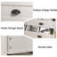 Commode pour chambre à coucher, commode moderne avec 7 tiroirs, commode large avec poignées en métal-515221874
