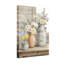 Plantes et fleurs, arrangement floral rustique sur table en bois-775491055