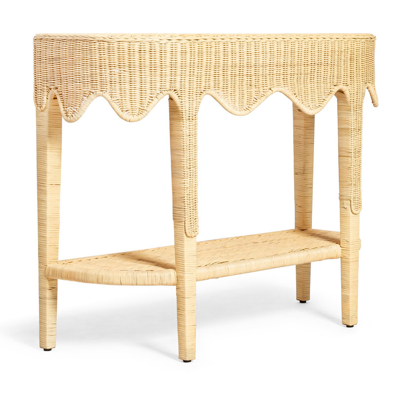Console en rotin naturel Sally