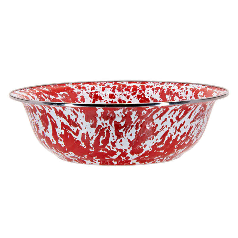 Swirl Serving Basin, Red Swirl, Serving Bowl